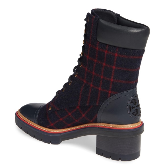 Tory Burch Blue Miller Lug Sole Bootie - Picture 4 of 11